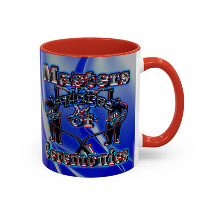 em cee squared - Accent Mug (blue-white wave)