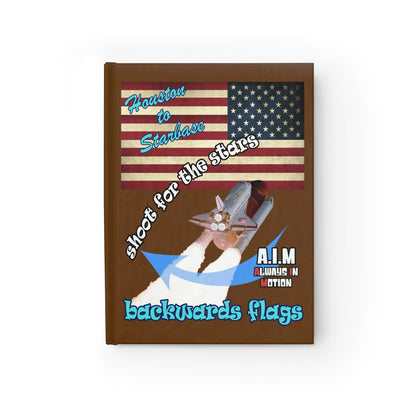 shoot for the stars - journal-lined (brown)