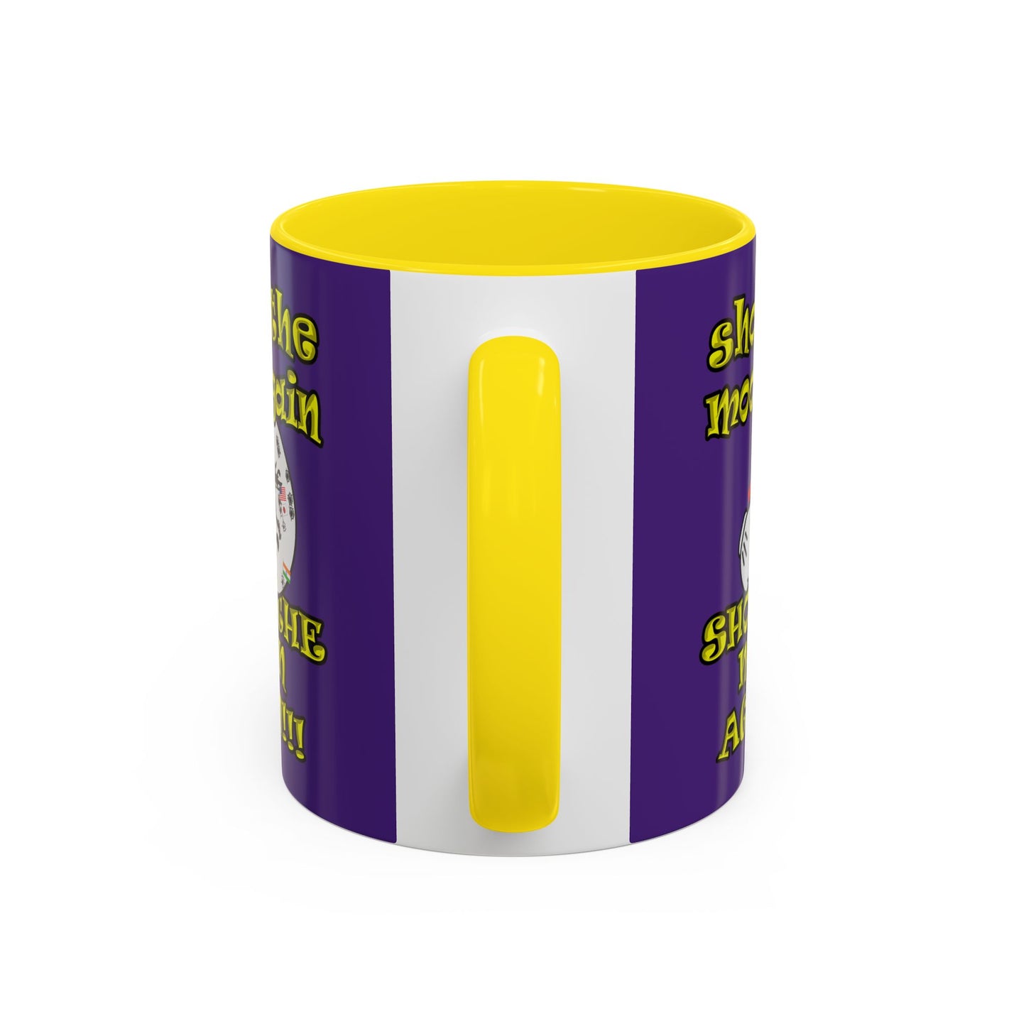 shoot the moon again - Accent Mug (purple)