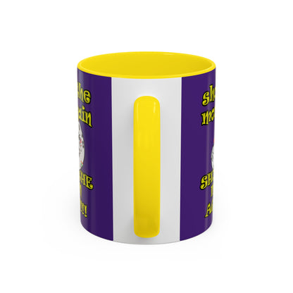 shoot the moon again - Accent Mug (purple)