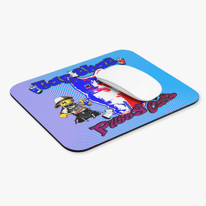tag that - Mouse Pad (Rectangle) (light blue-purple wave)