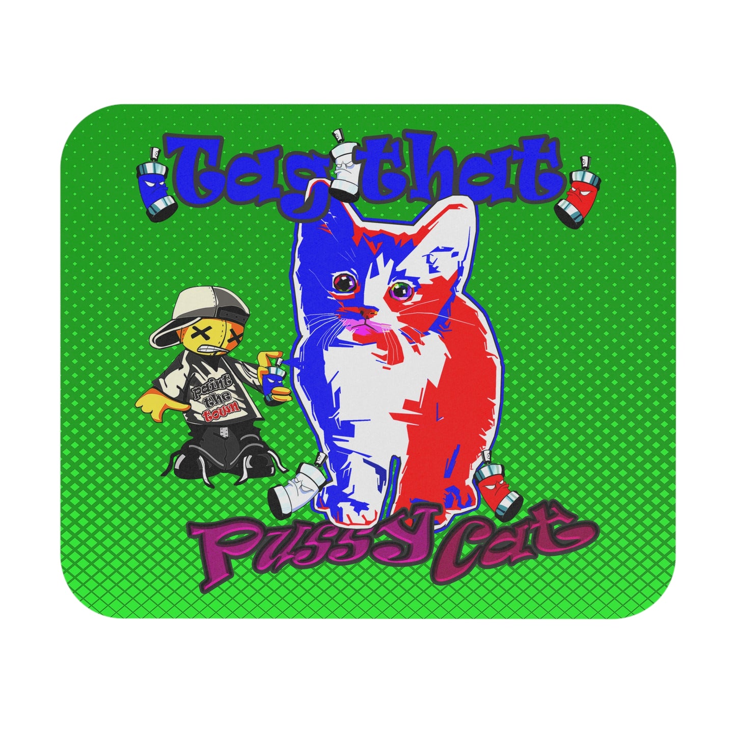 tag that - Mouse Pad (Rectangle) (logo green)