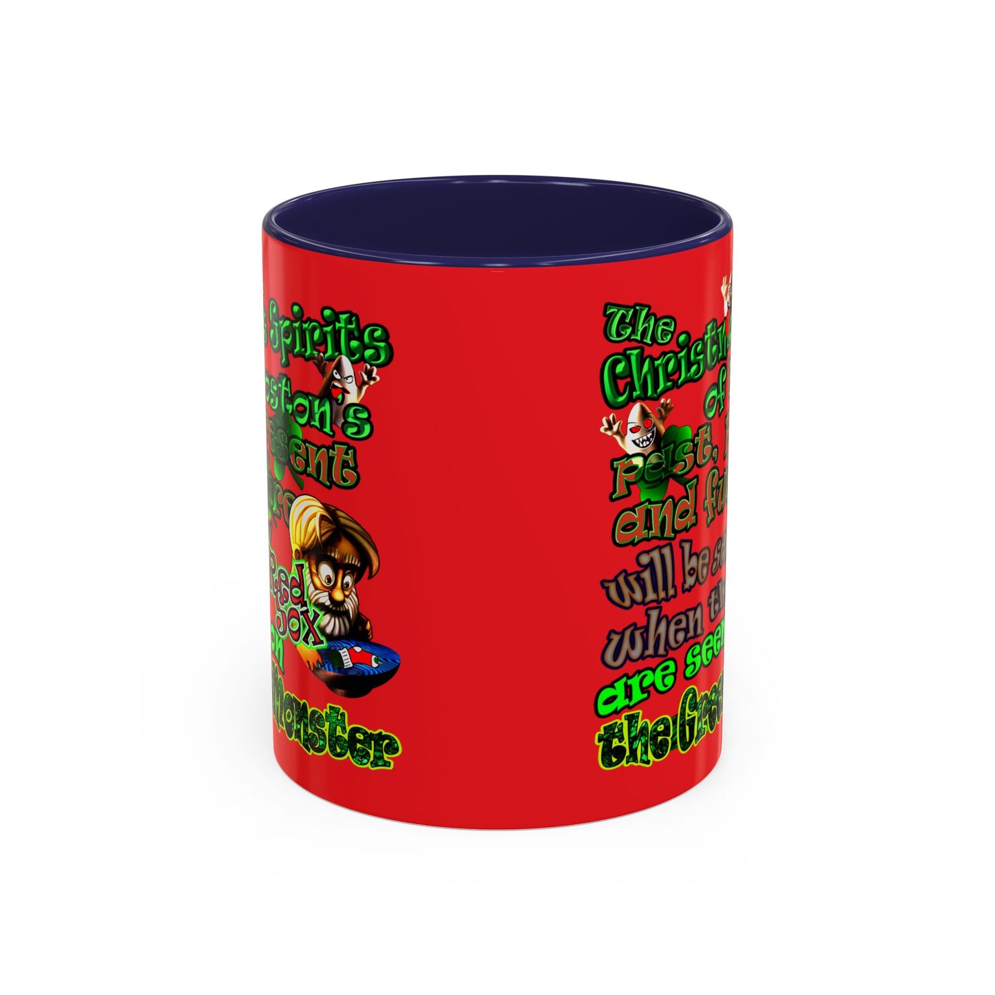 christmas spirits of boston - Accent Mug (red)