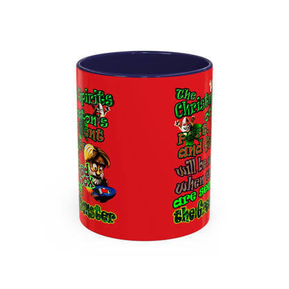 christmas spirits of boston - Accent Mug (red)