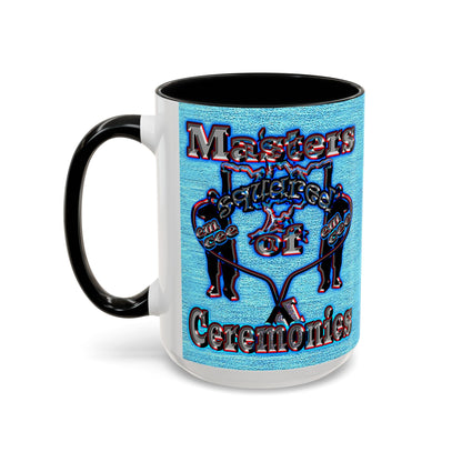 em cee squared - Accent Mug (faded dark blue)