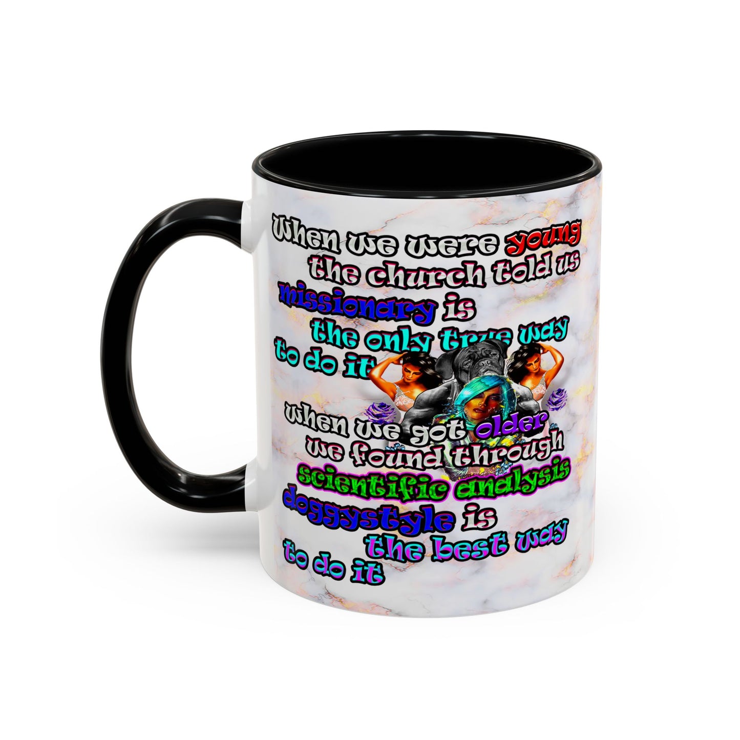 doggystyle - Accent Mug (white marble)