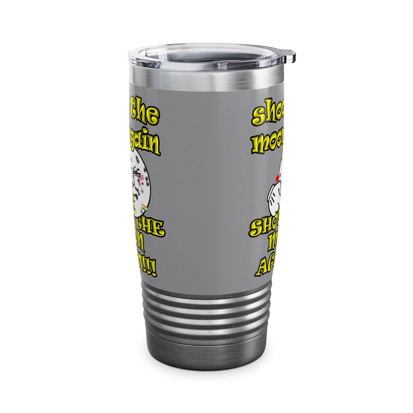 shoot the moon again - Ringneck Tumbler, 20oz (grey)