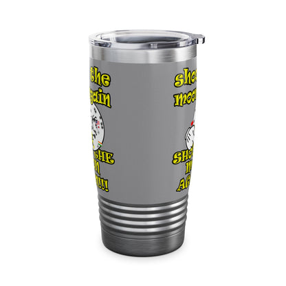shoot the moon again - Ringneck Tumbler, 20oz (grey)
