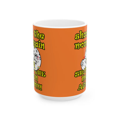 shoot the moon again - White Mug (crusta)