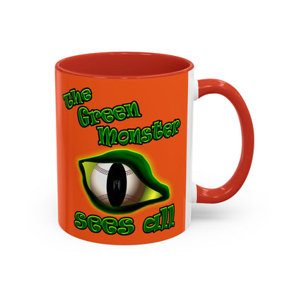 green monster - Accent Mug (orange)