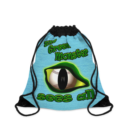 green monster - Drawstring Bag (faded blue)