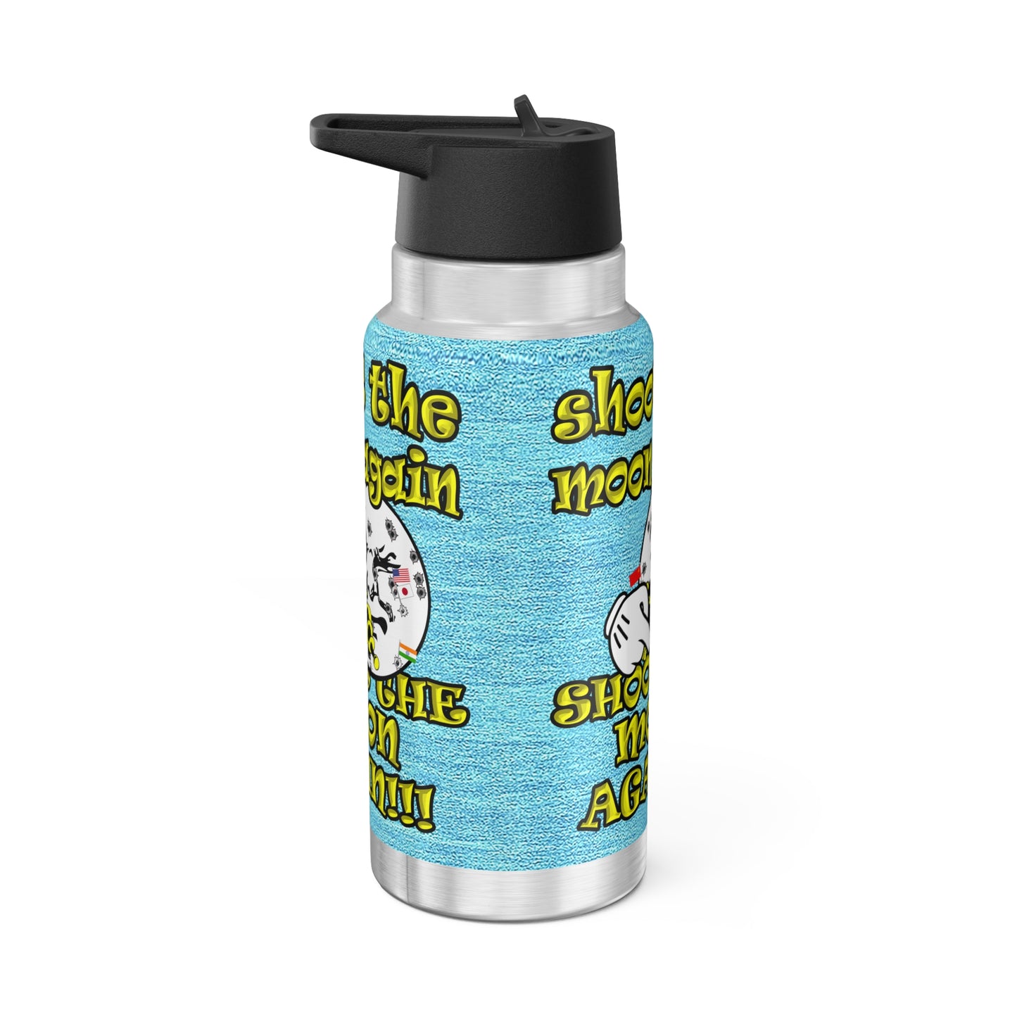 shoot the moon again - Gator Tumbler, 32oz  (faded blue)