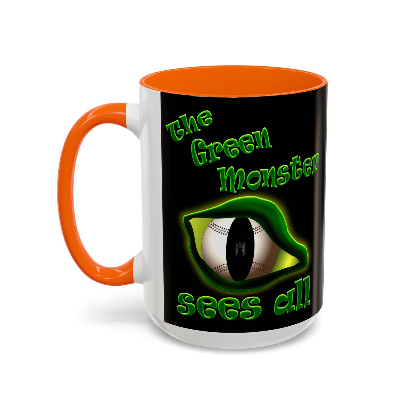 green monster - Accent Mug (black)