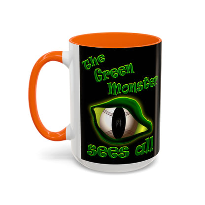 green monster - Accent Mug (black)