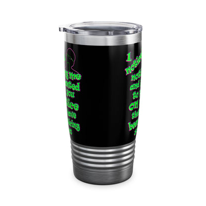 noticed you noticing - Ringneck Tumbler, 20oz (black)