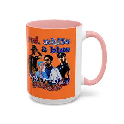 rw&b lives matter - Accent Mug (crusta)
