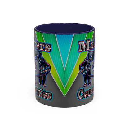 em cee squared - Accent Mug (rainbow split)