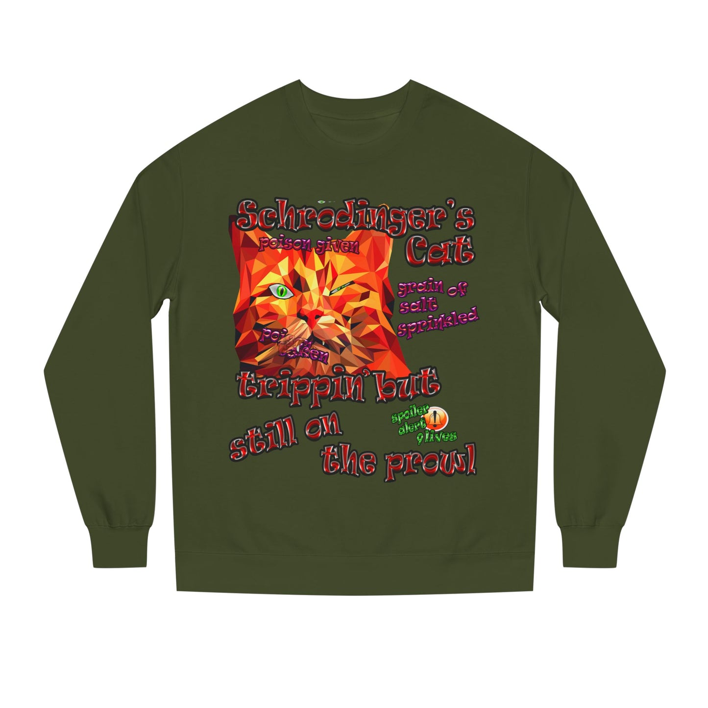 schrodinger's cat - Unisex Crew Neck Sweatshirt