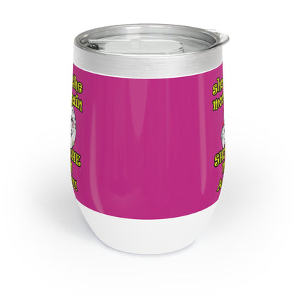 shoot the moon again - Chill Wine Tumbler (pink)