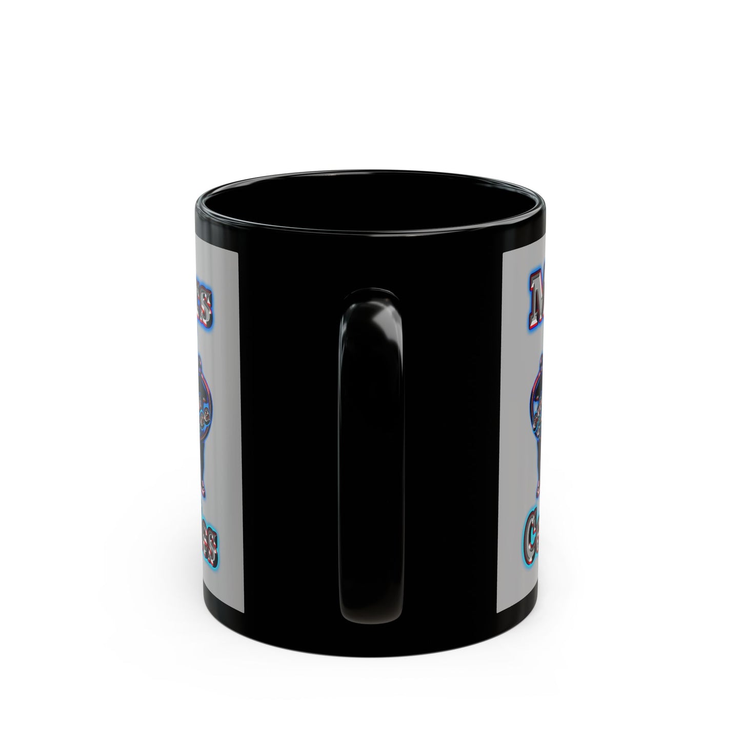 em cee squared - Black Mug (light grey)