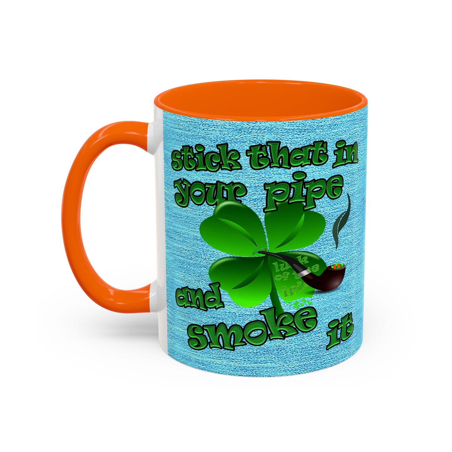 celtics logo - Accent Mug (faded blue)