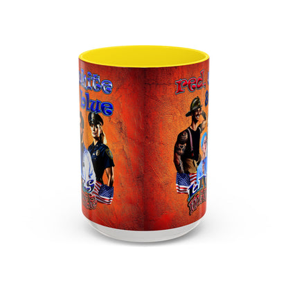 rw&b lives matter - Accent Mug (burnt orange)