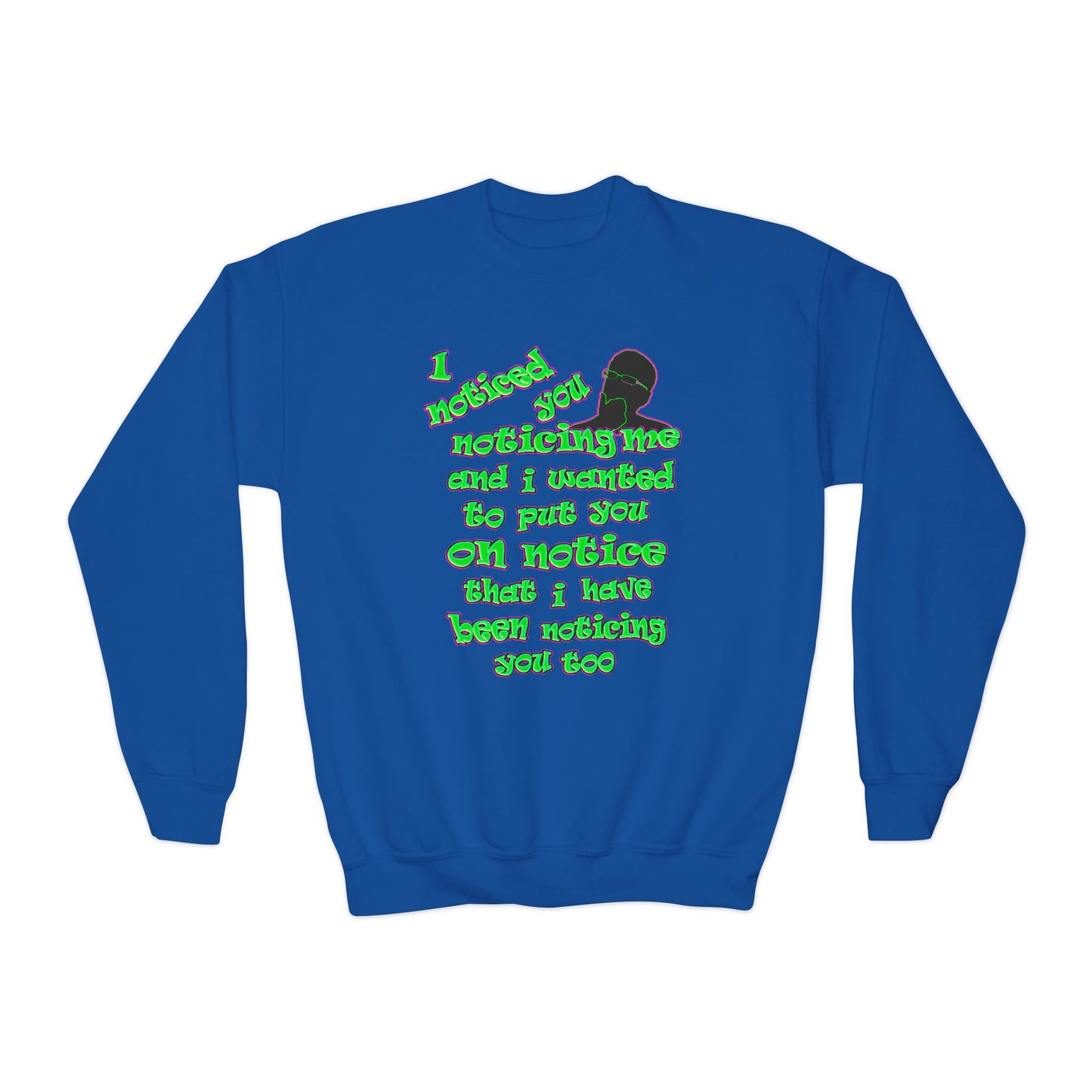 noticed you noticing - Youth Crewneck Sweatshirt