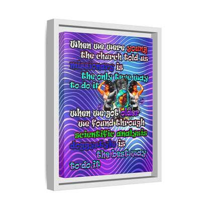 doggystyle - framed canvas art (purple wave)