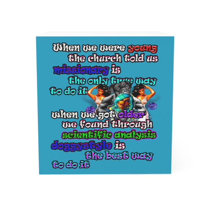 doggystyle - note cube (turquoise)