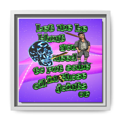 og - framed canvas art (purple-pink wave)