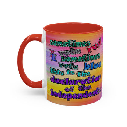 declaration of the independents - Accent Mug (color blur)