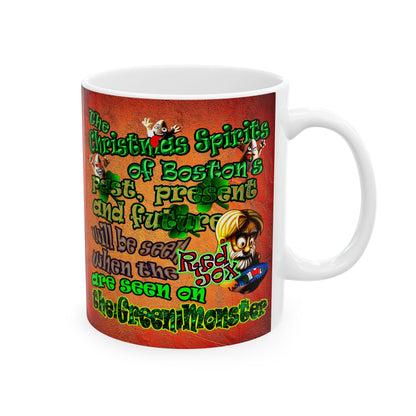 christmas spirits of boston - White Mug (burnt orange)