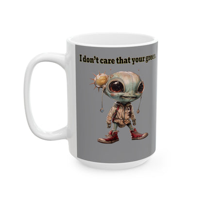 I don't care that your grey - White Mug (grey)