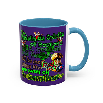 christmas spirits of boston - Accent Mug (purple)