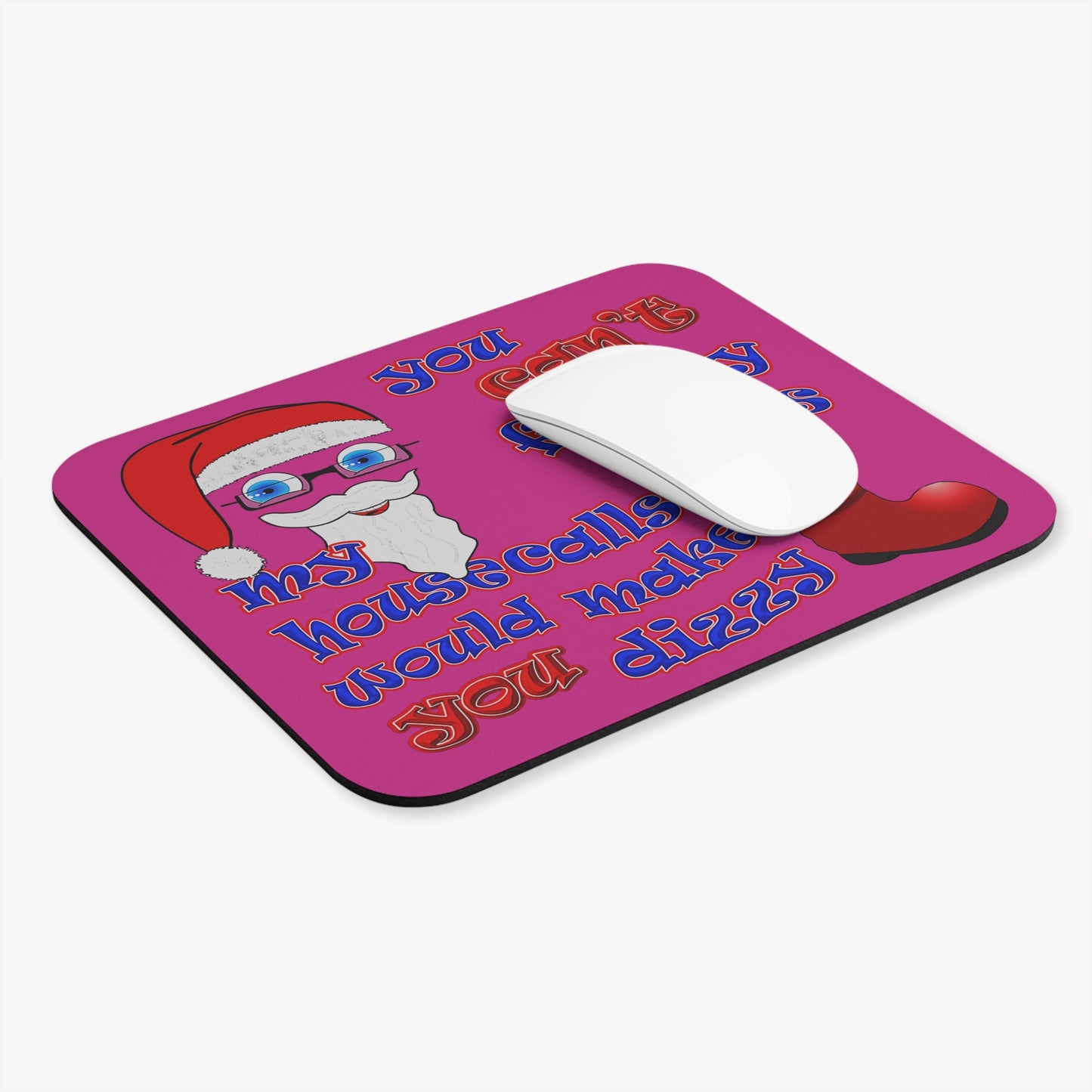 santa's shoes - Mouse Pad (Rectangle) (pink)