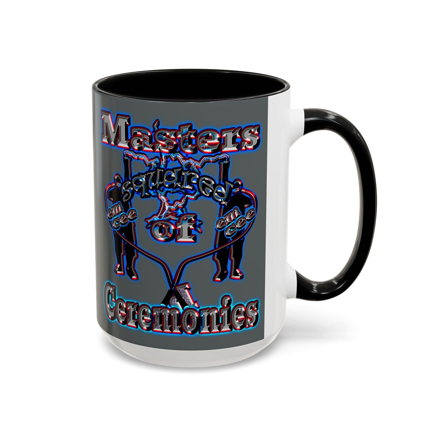 em cee squared - Accent Mug (dark grey)
