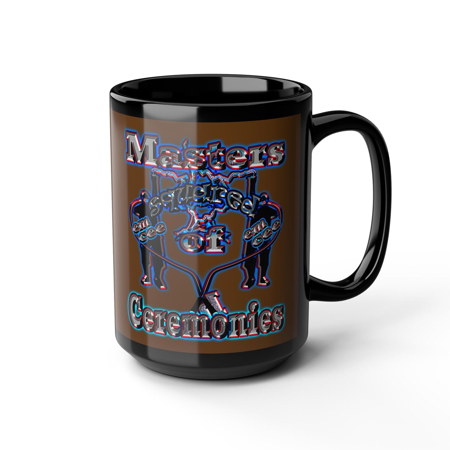 em cee squared - Black Mug (brown)