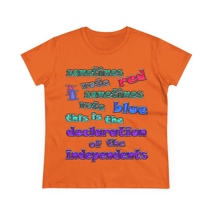 declaration of the independents - Women's Midweight Cotton Tee