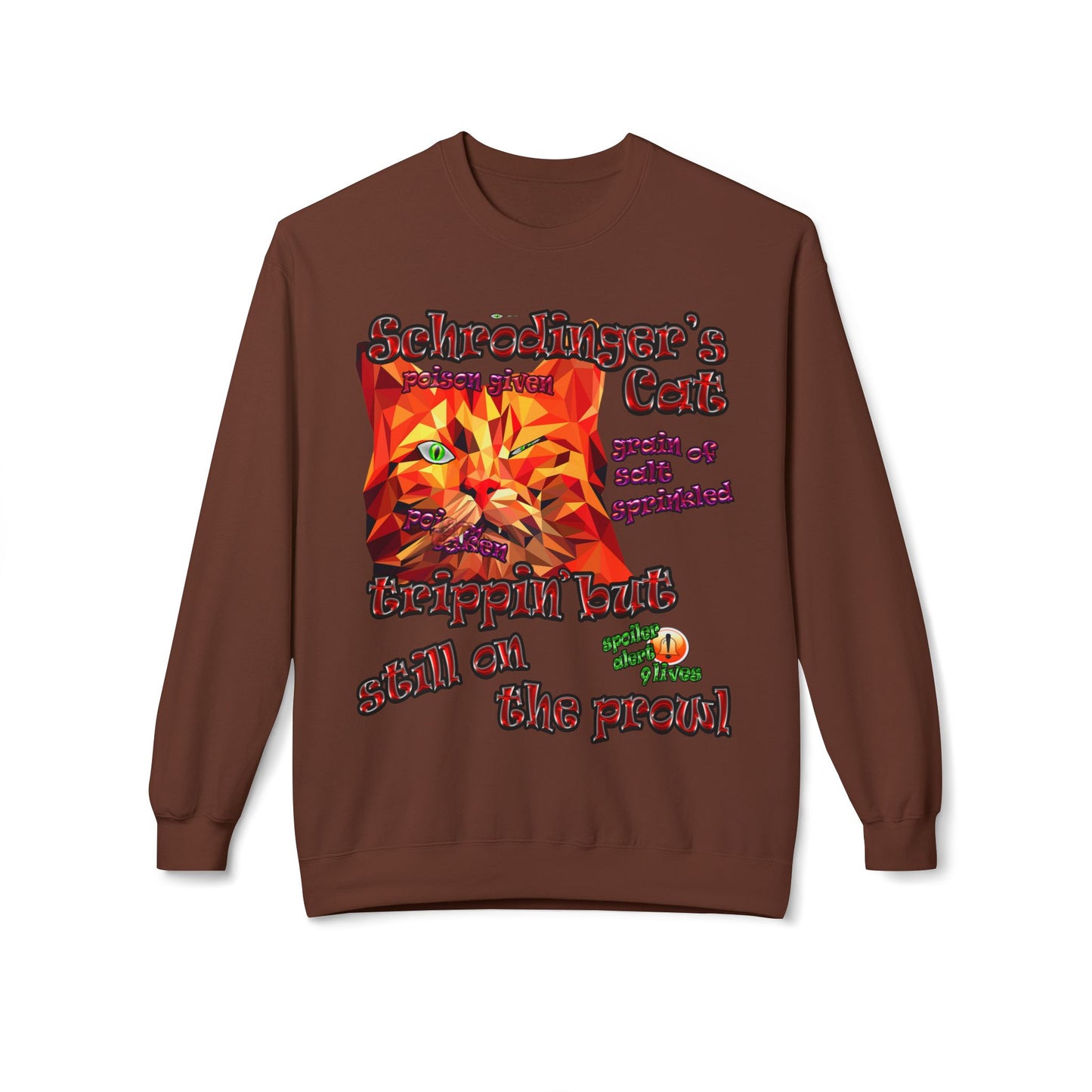 schrodinger's cat - Unisex Midweight Softstyle Fleece Crewneck Sweatshirt