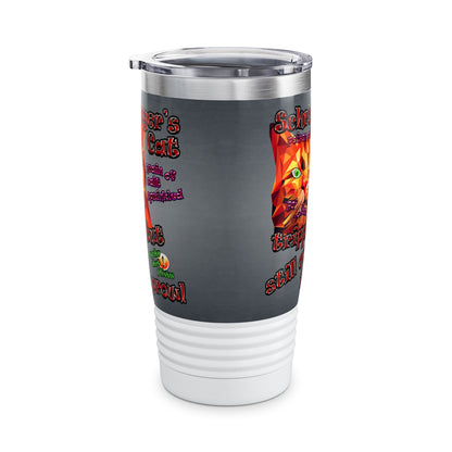 schrodinger's cat - Ringneck Tumbler, 20oz (grey-light grey)