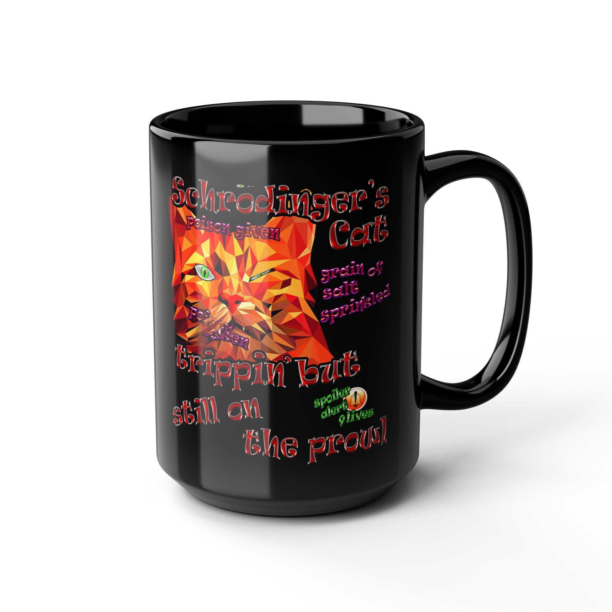 schrodinger's cat - Black Mug (black)