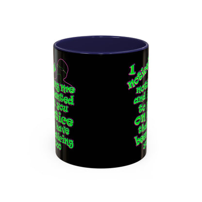 noticed you noticing - Accent Mug (black)