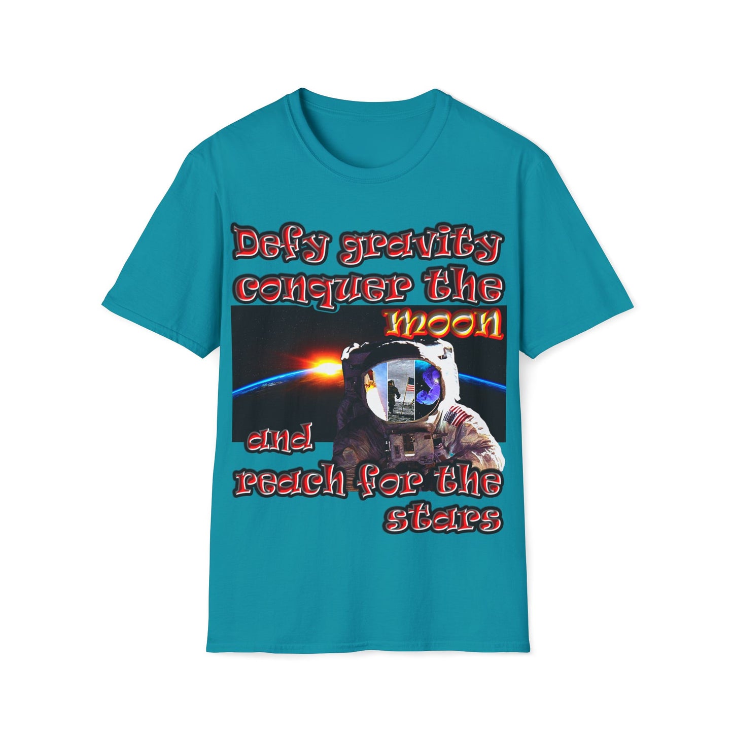 defy conquer reach - Unisex Softstyle T-Shirt
