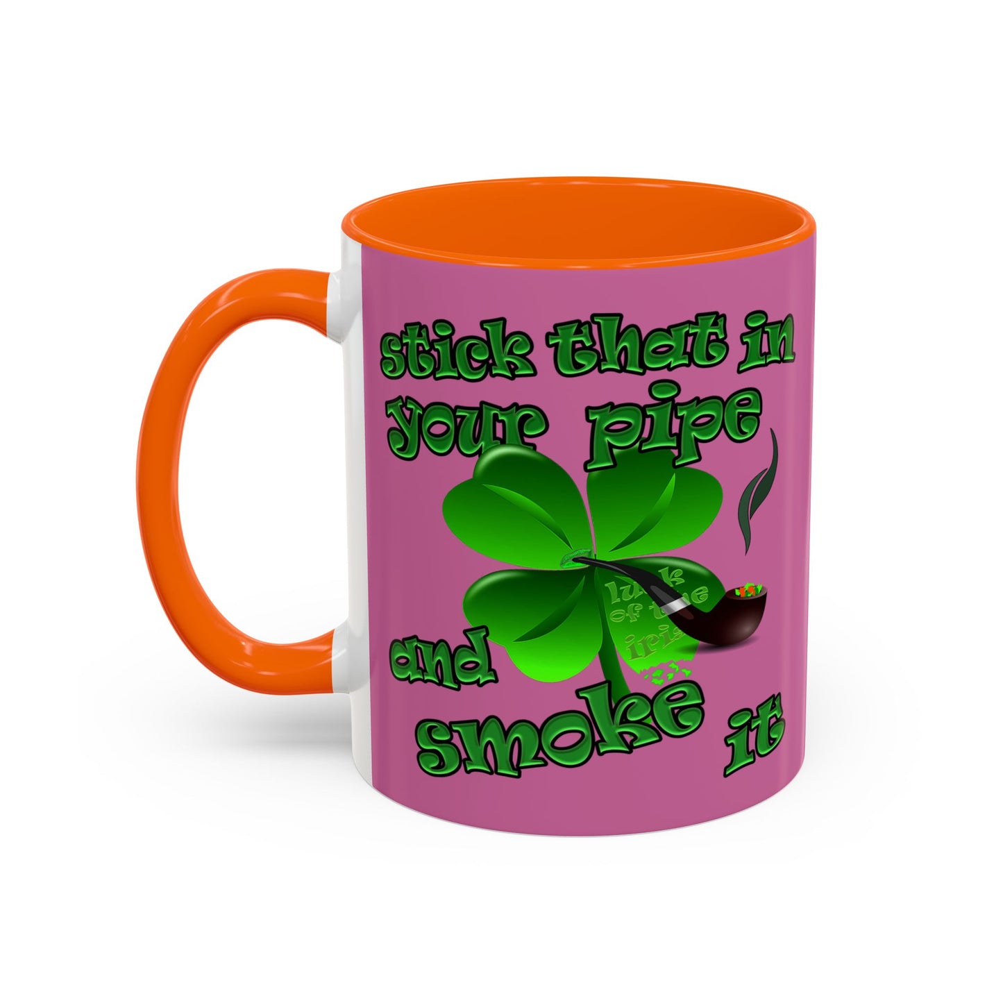 celtics logo - Accent Mug (light pink)