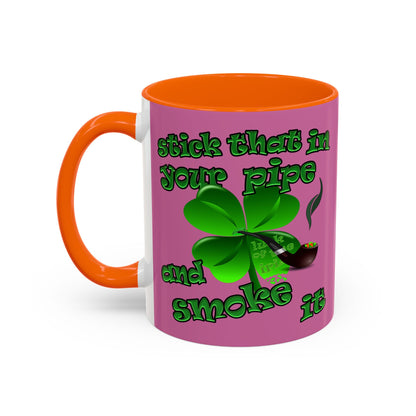 celtics logo - Accent Mug (light pink)