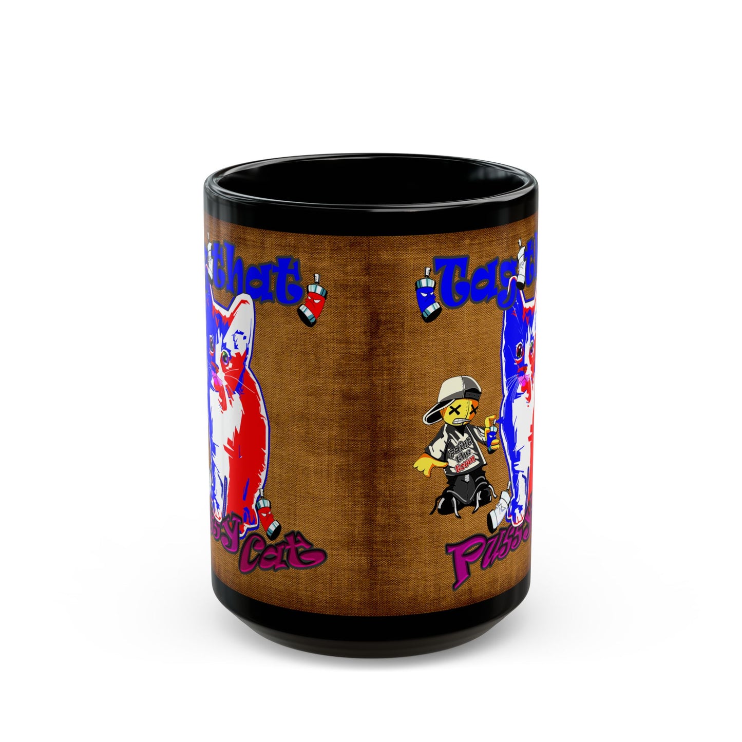 tag that - Black Mug (brown papyrus)