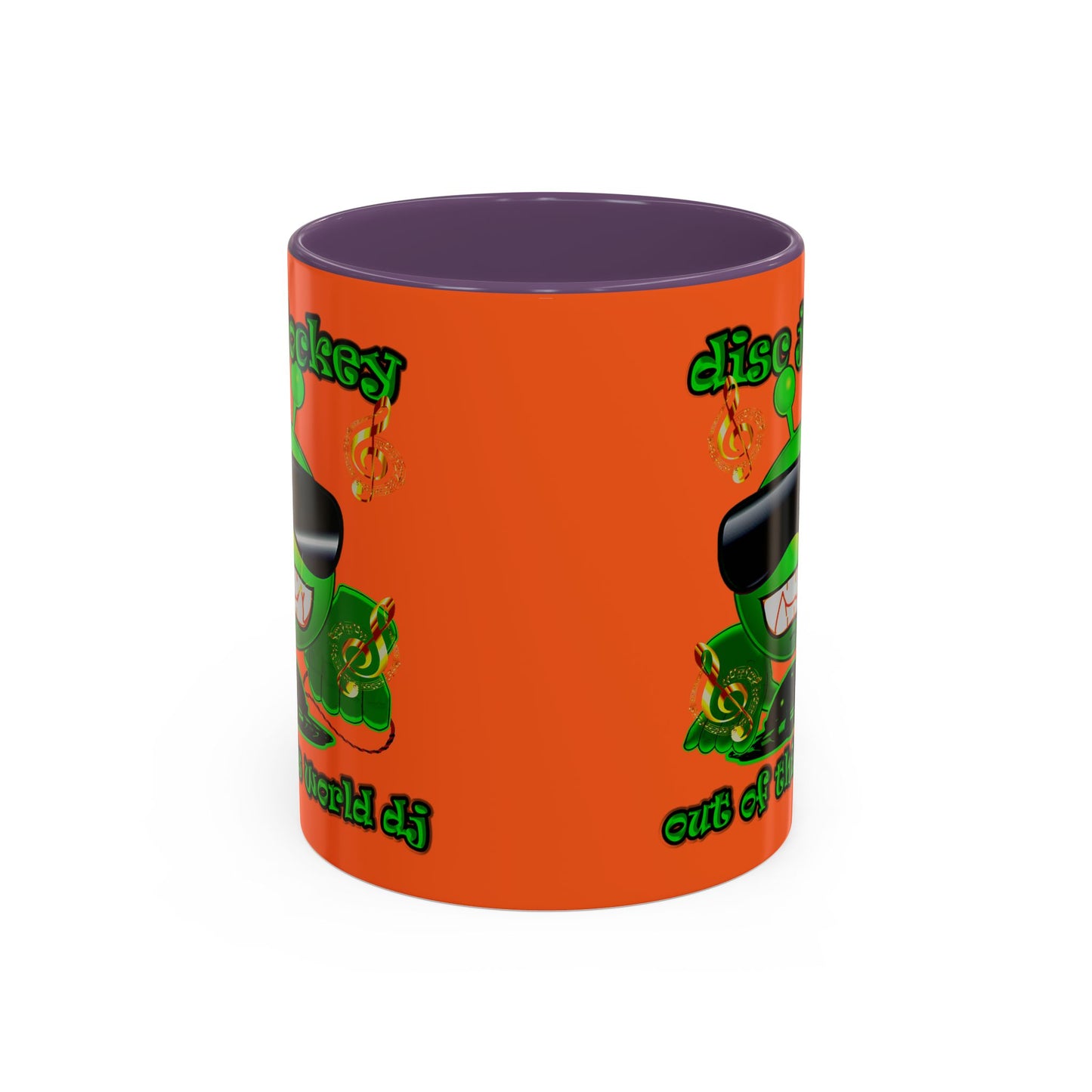 disc jockey - Accent Mug (orange)