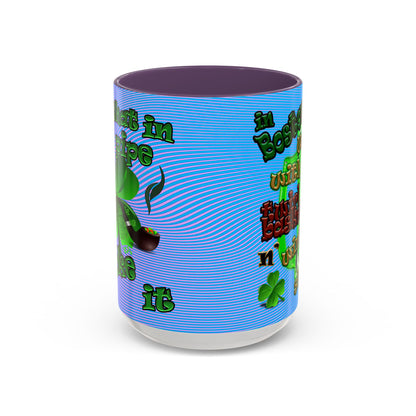 celtics logo - Accent Mug (light blue-purple wave)