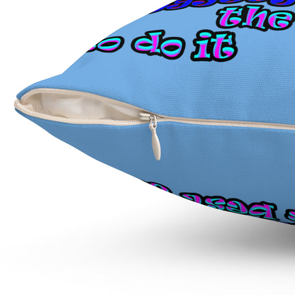 doggystyle - Spun Polyester Square Pillow - (light blue)
