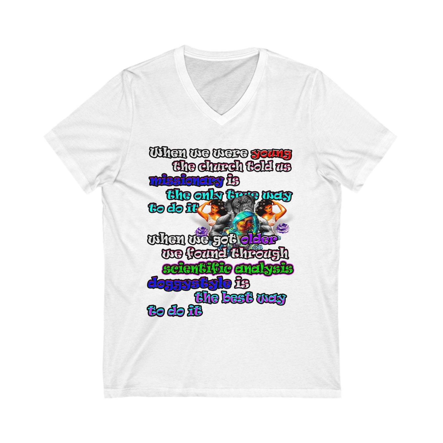 doggystyle - Unisex Jersey Short Sleeve V-Neck Tee